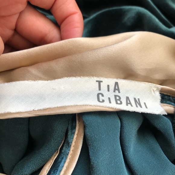 Tia Cibani Green Velvet Jumpsuit - RUNWAY! - Picture 9 of 15